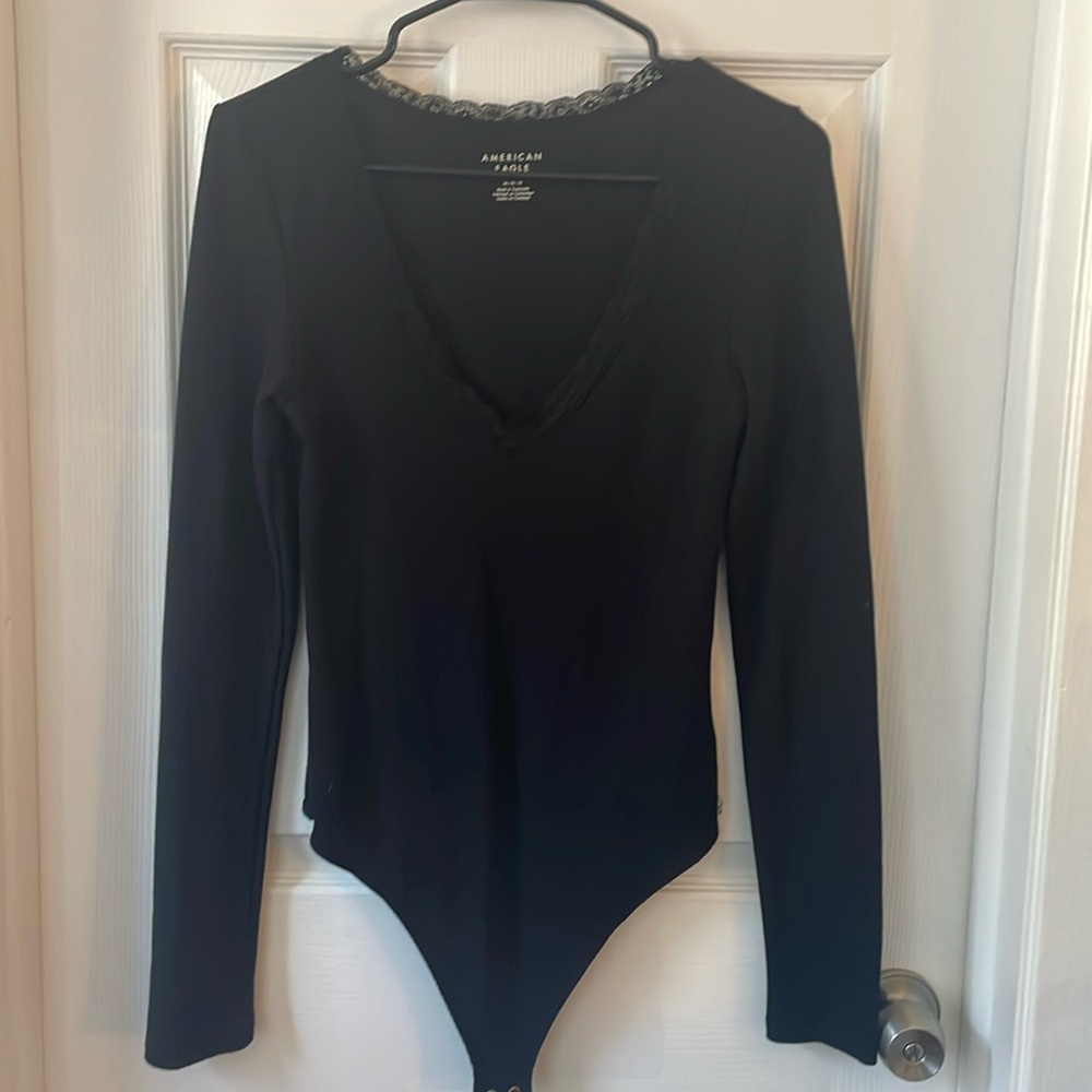 American eagle lace Henley bodysuit